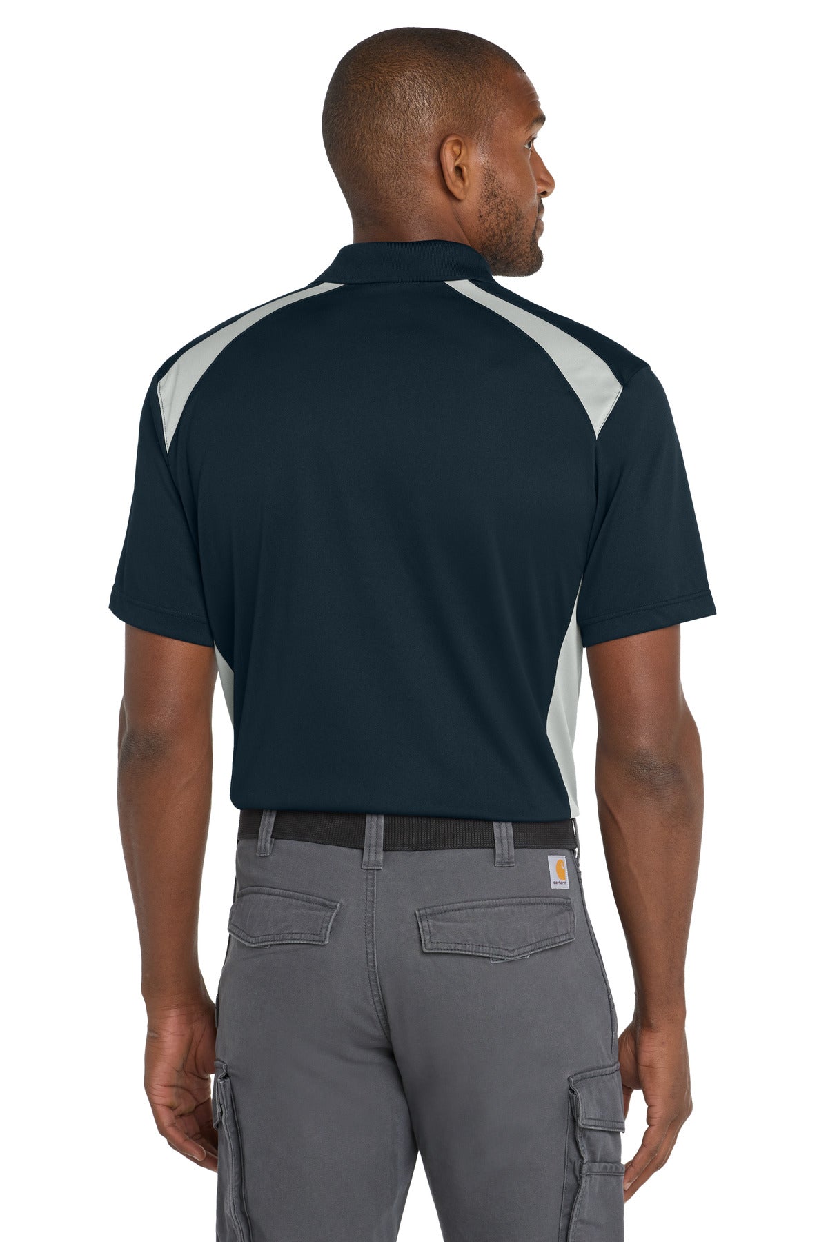 CornerStone Select Snag-Proof Two Way Colorblock Pocket Polo CS416