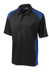 CornerStone Select Snag-Proof Two Way Colorblock Pocket Polo CS416
