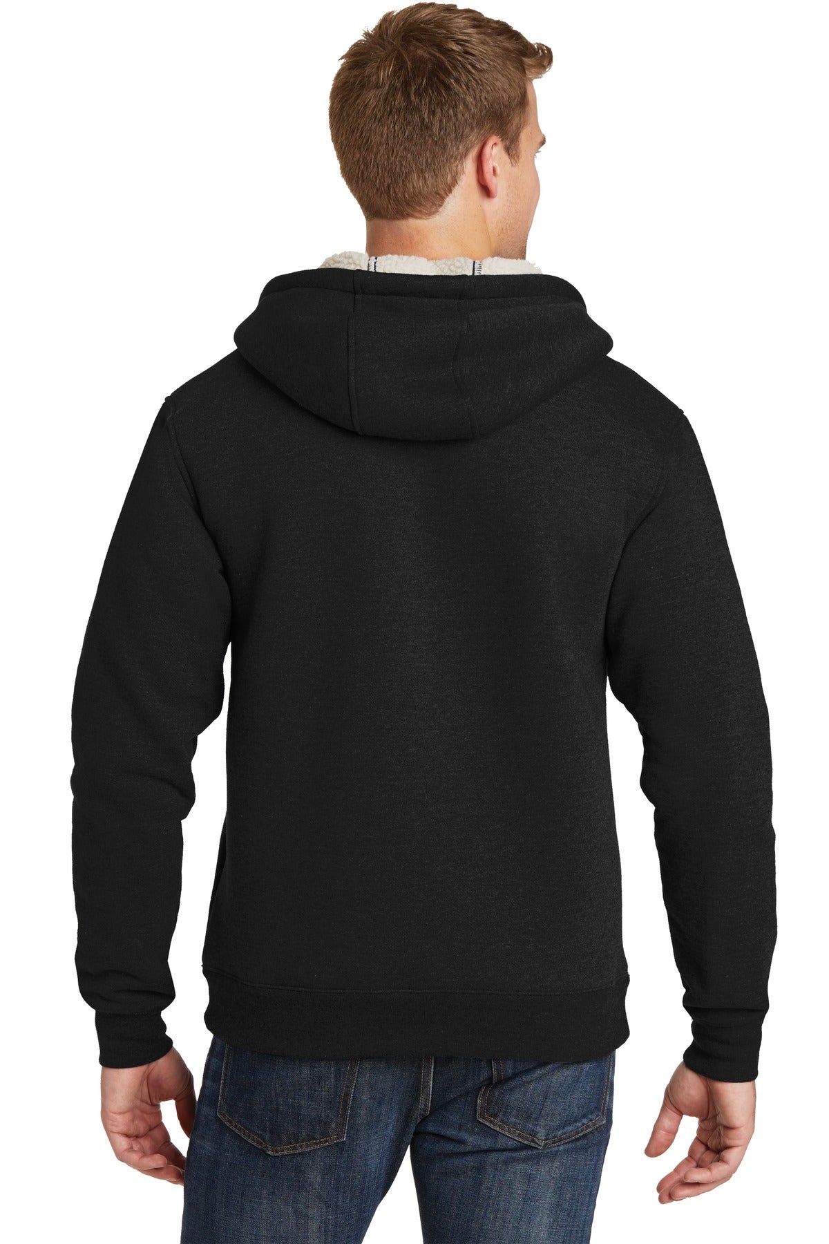 CornerStone Heavyweight Sherpa-Lined Hooded Fleece Jacket CS625
