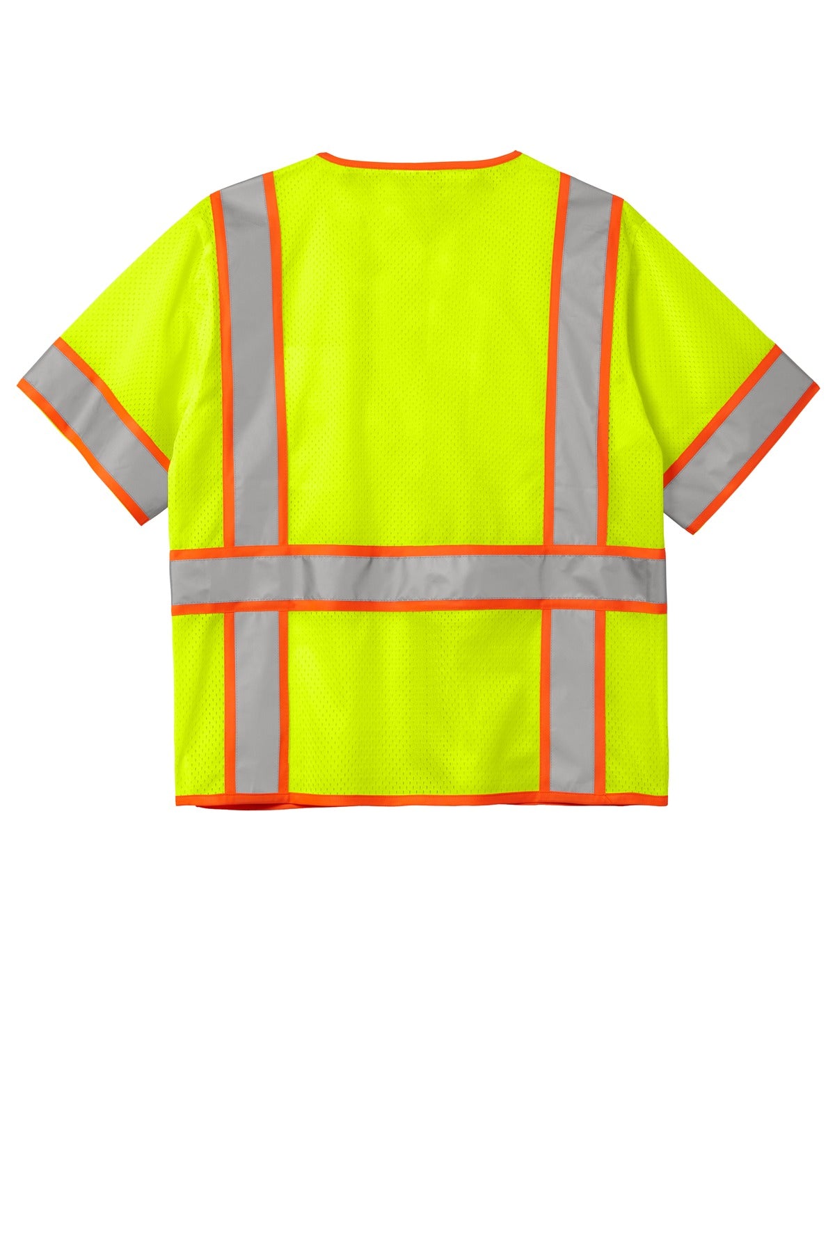 CornerStone  ANSI 107 Class 3 Surveyor Mesh Zippered Two-Tone Short Sleeve Vest CSV106