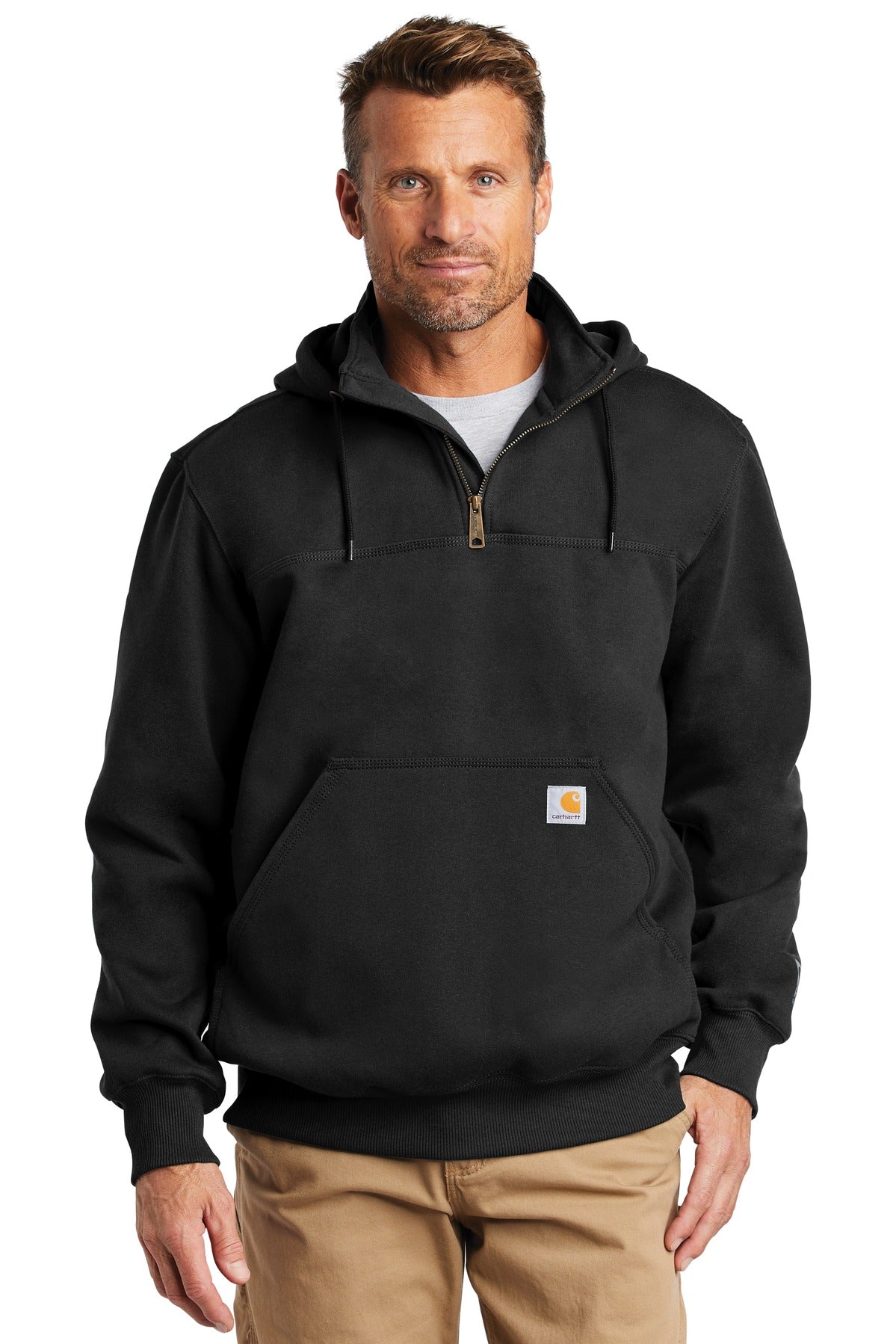 Carhartt  Rain Defender  Paxton Heavyweight Hooded Zip Mock Sweatshirt CT100617