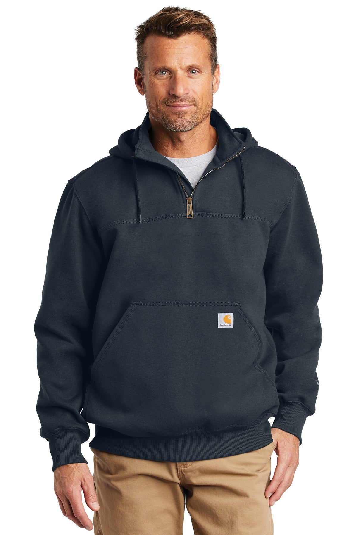 Carhartt  Rain Defender  Paxton Heavyweight Hooded Zip Mock Sweatshirt CT100617