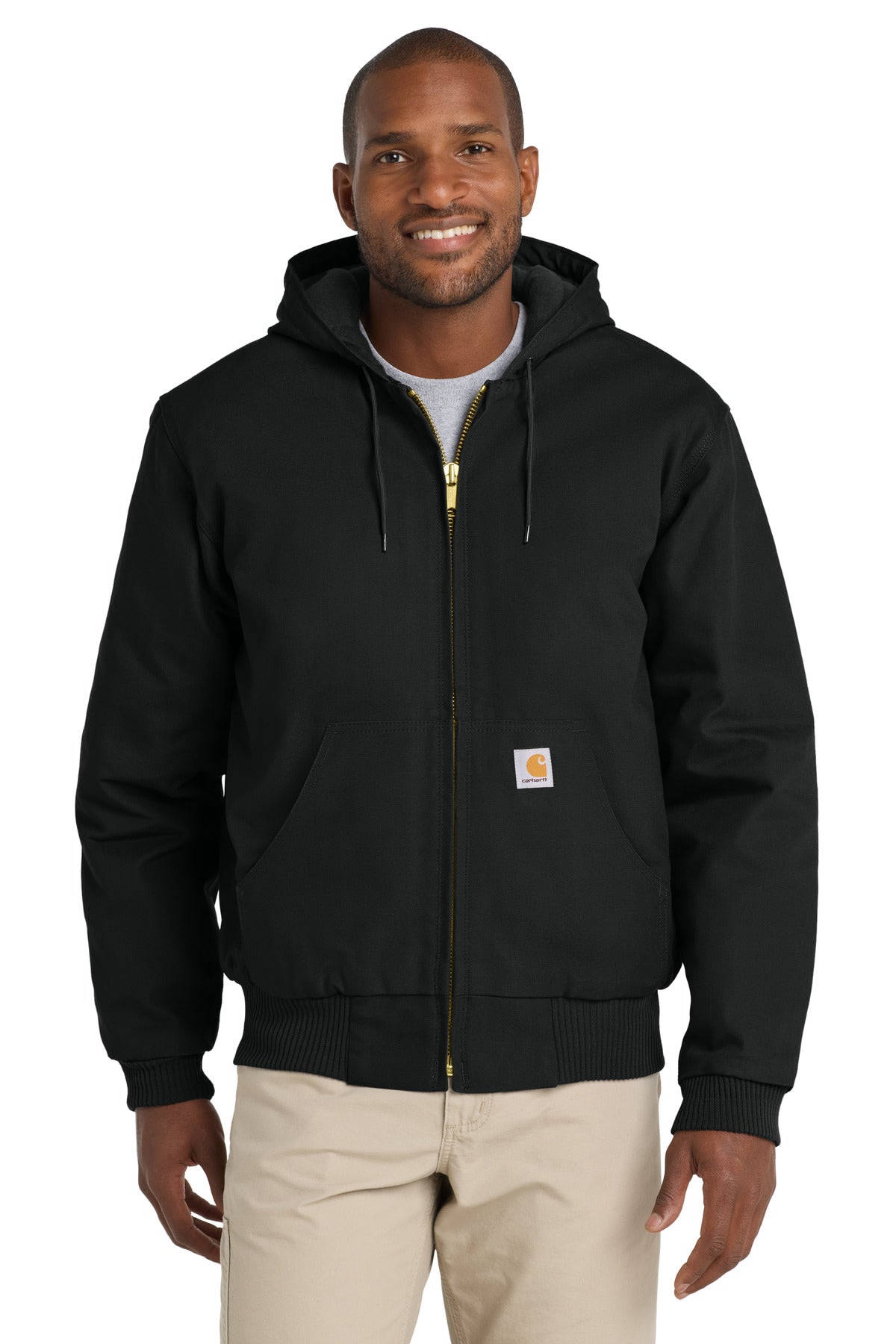 Carhartt Tall Quilted-Flannel-Lined Duck Active Jac CTT106677