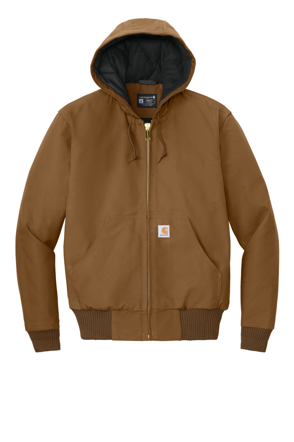Carhartt Tall Quilted-Flannel-Lined Duck Active Jac CTT106677