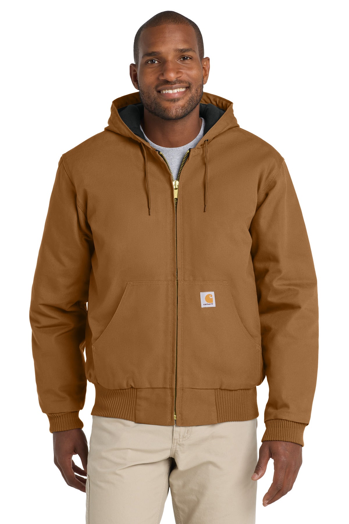 Carhartt Tall Quilted-Flannel-Lined Duck Active Jac CTT106677