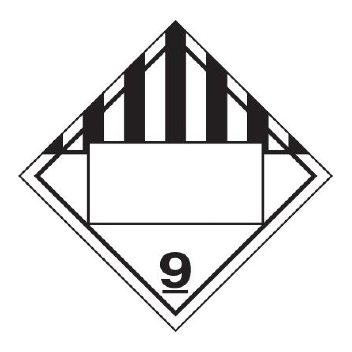 Custom D.O.T. Placard - Class 9 Miscellaneous Goods