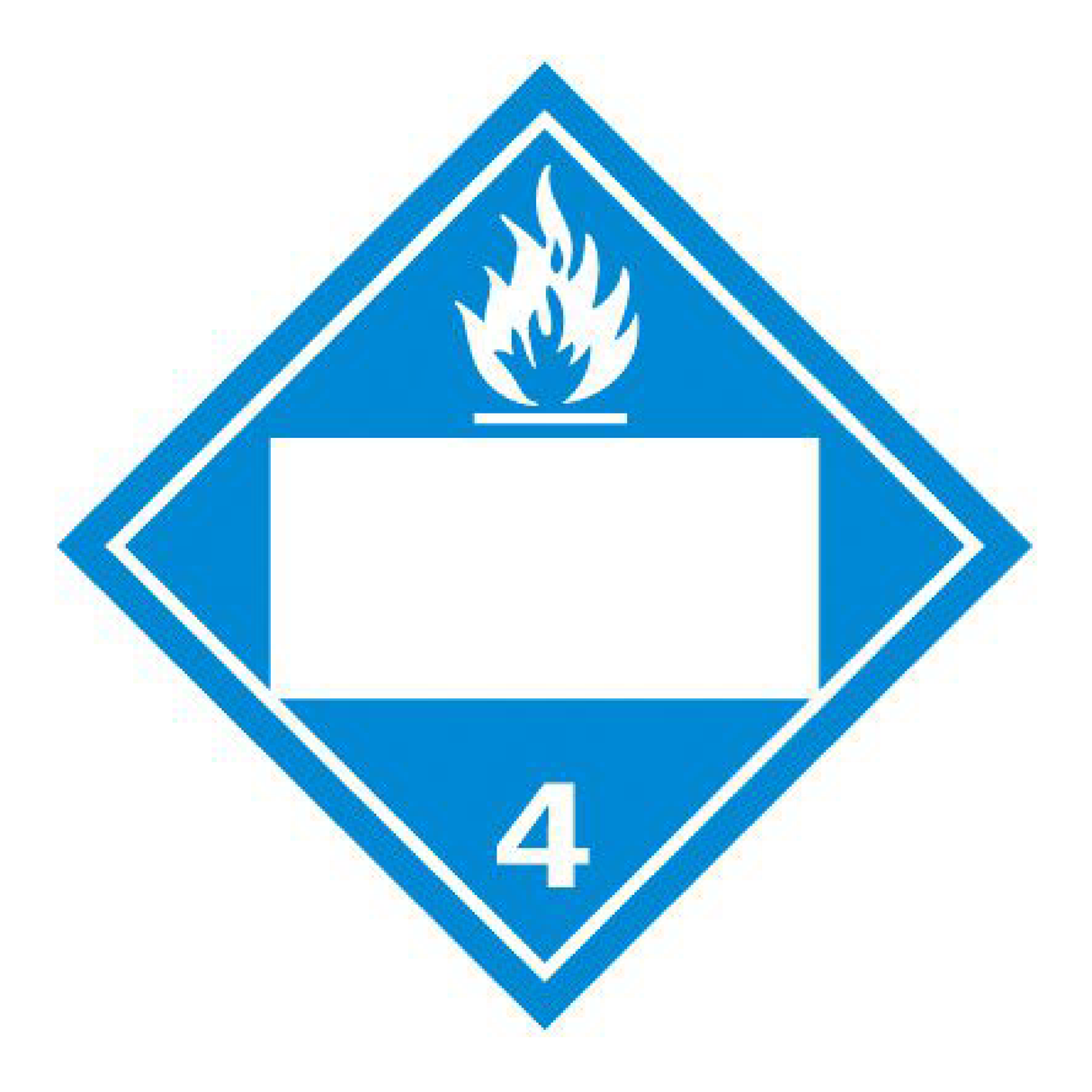 Custom D.O.T. Placard - Class 4 Flammable
