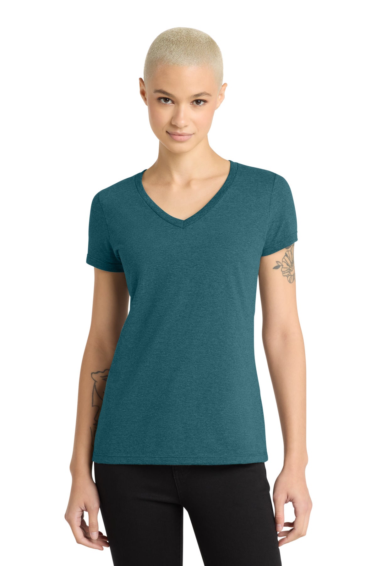 District Women's Perfect Weight V-Neck Tee DM1170L