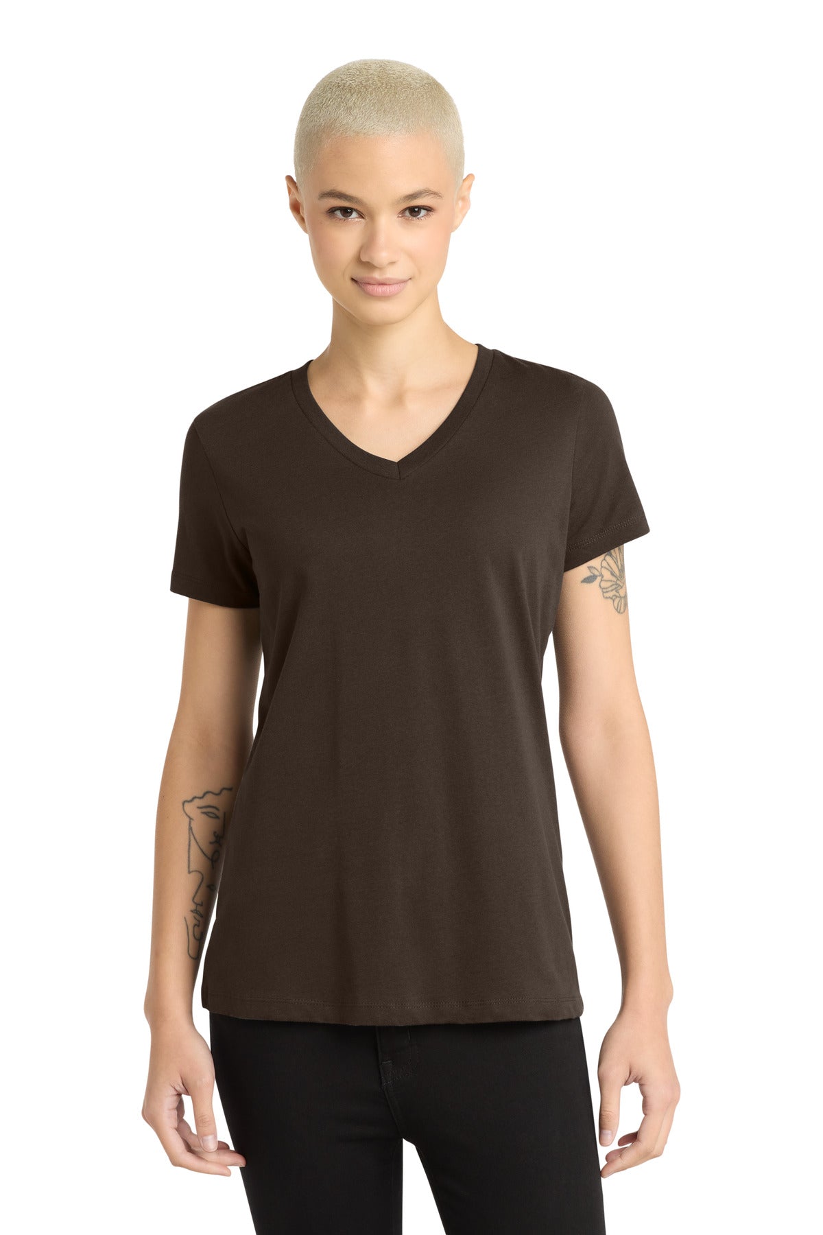 District Women's Perfect Weight V-Neck Tee DM1170L