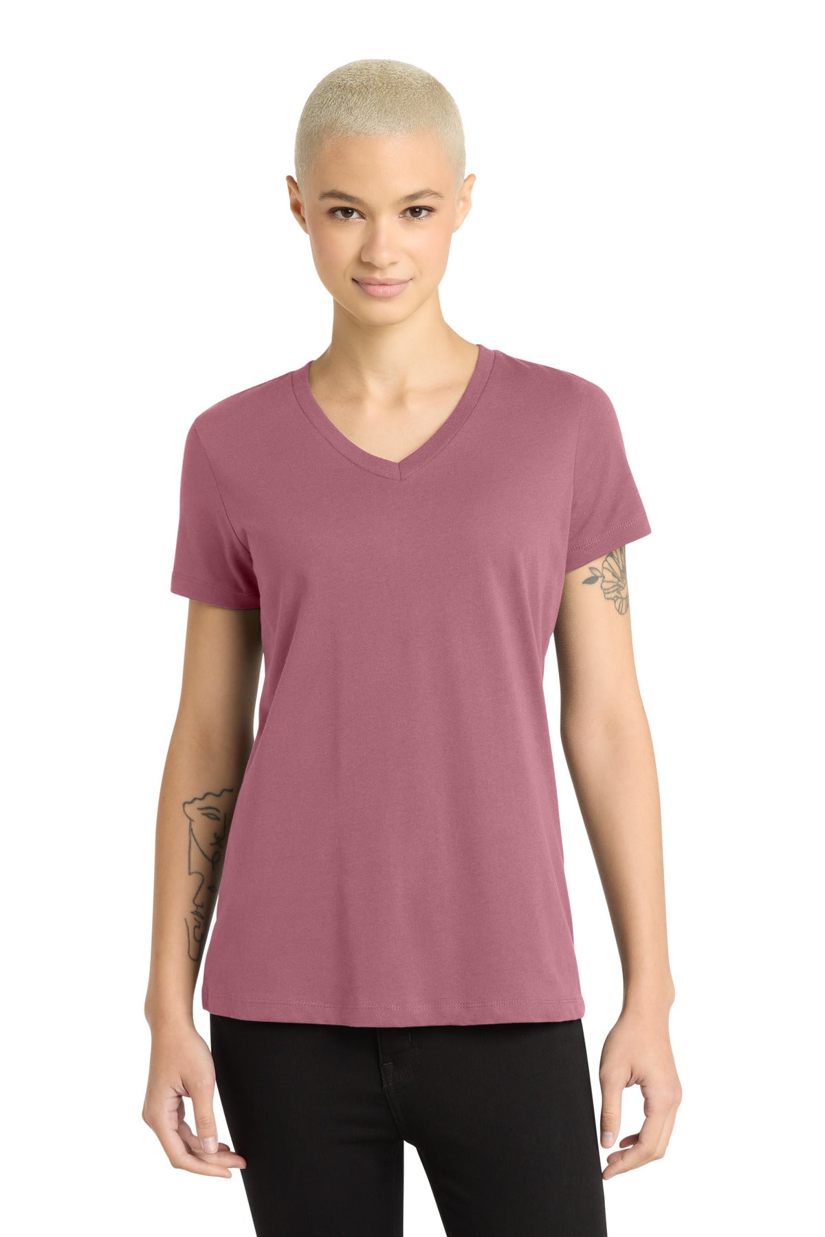District Women's Perfect Weight V-Neck Tee DM1170L