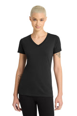 District Women's Perfect Blend CVC V-Neck Tee DM1190L