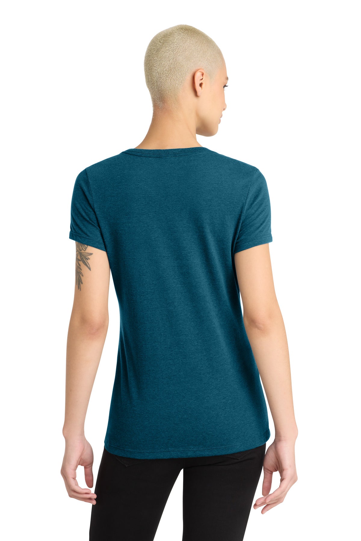 District Women's Perfect Blend CVC V-Neck Tee DM1190L
