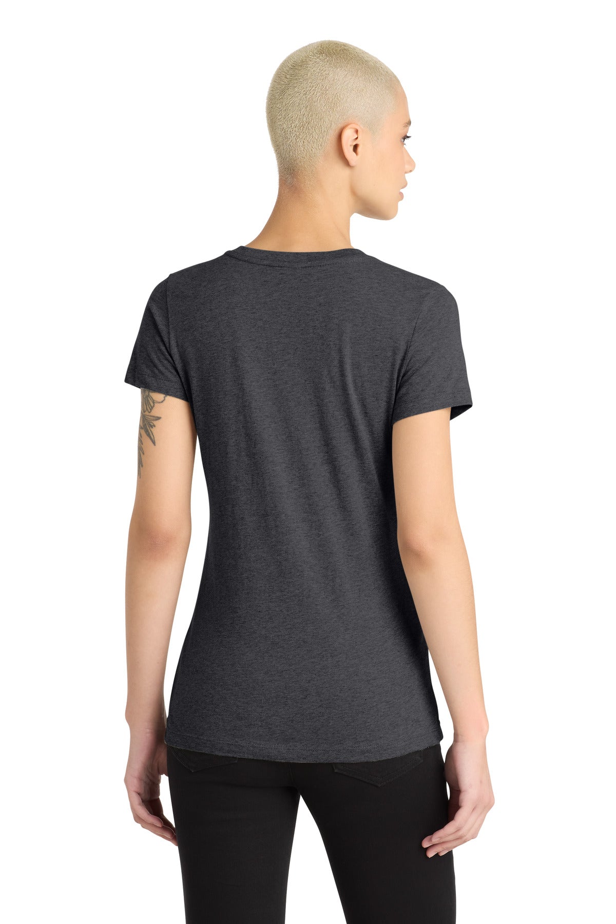 District Women's Perfect Blend CVC V-Neck Tee DM1190L