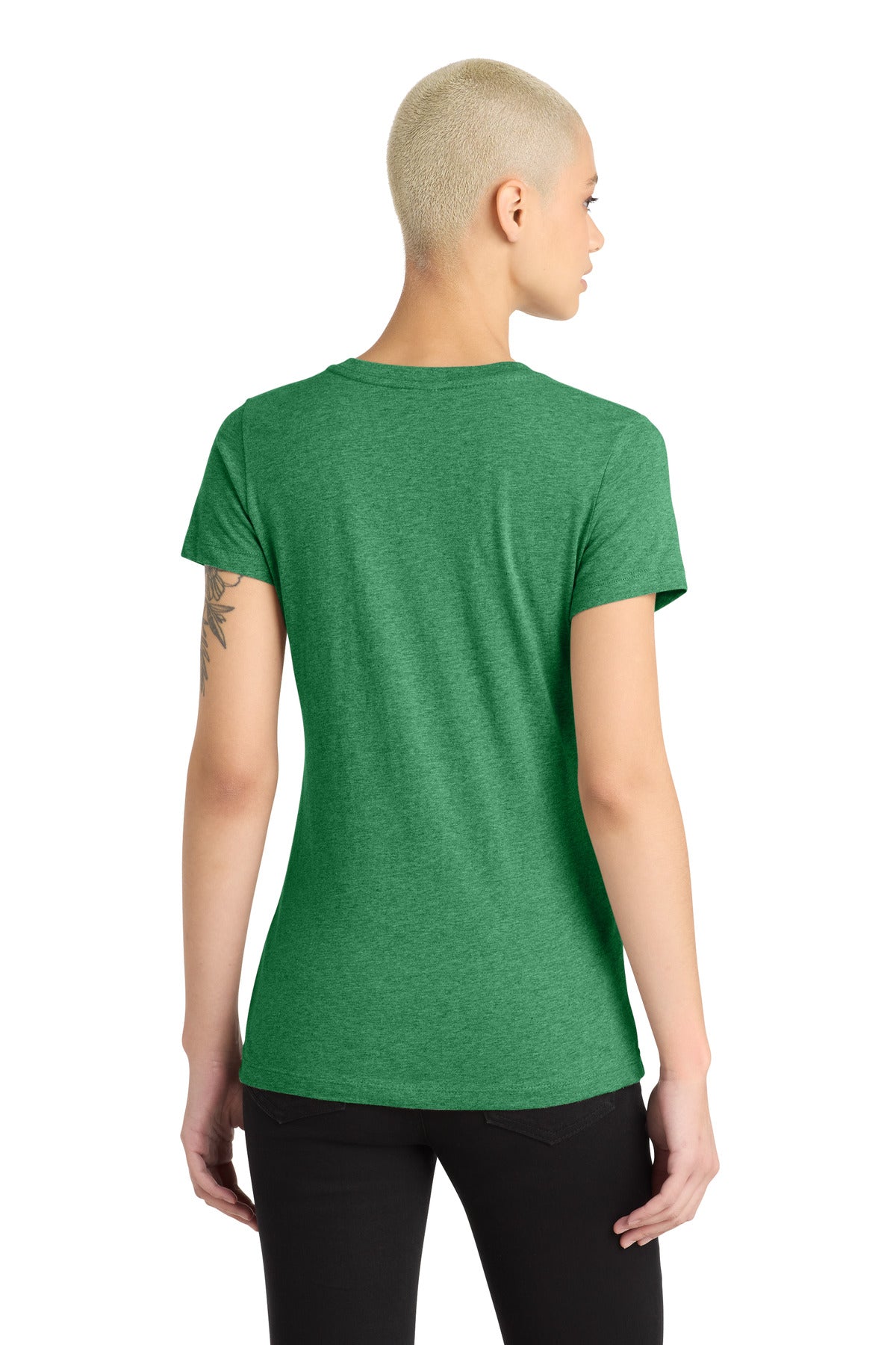 District Women's Perfect Blend CVC V-Neck Tee DM1190L