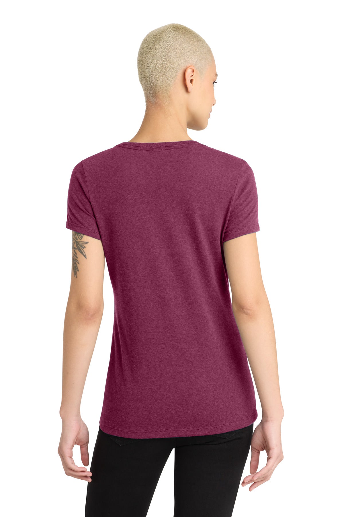 District Women's Perfect Blend CVC V-Neck Tee DM1190L