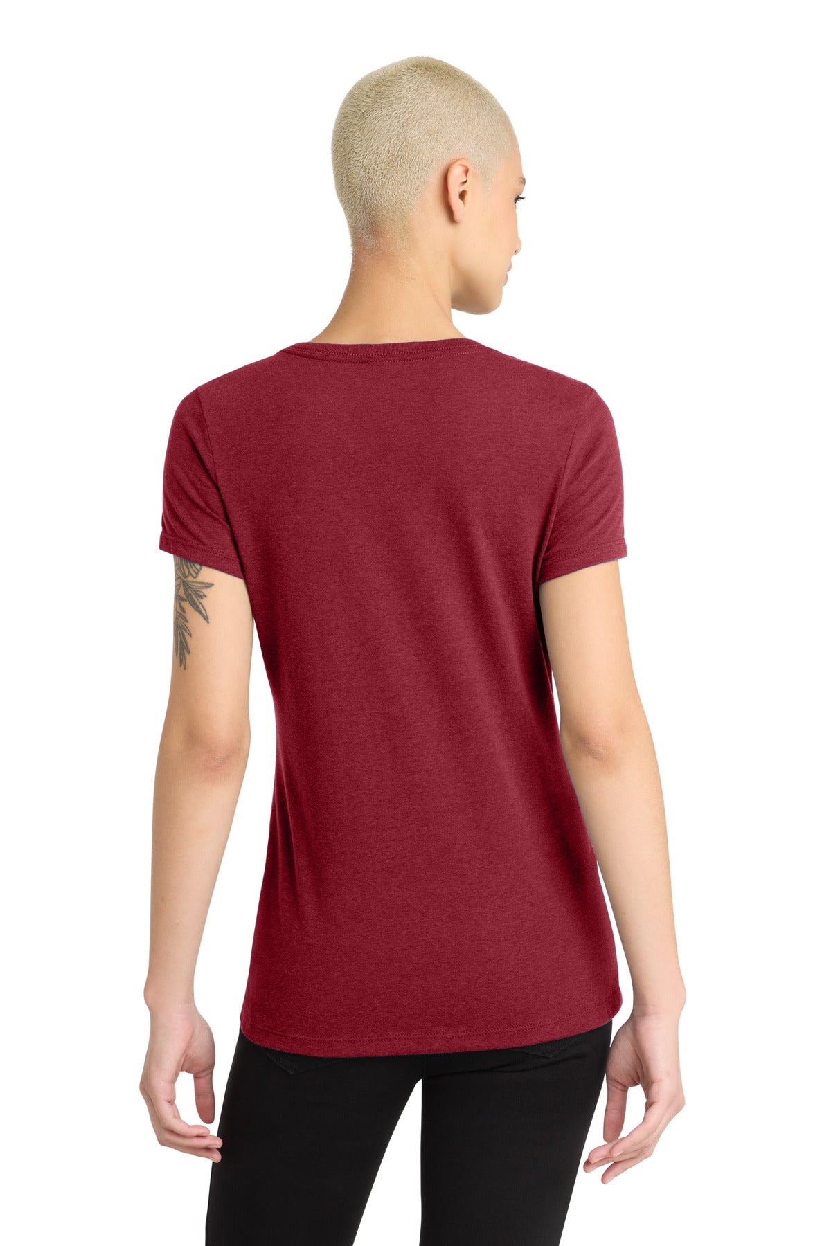 District Women's Perfect Blend CVC V-Neck Tee DM1190L