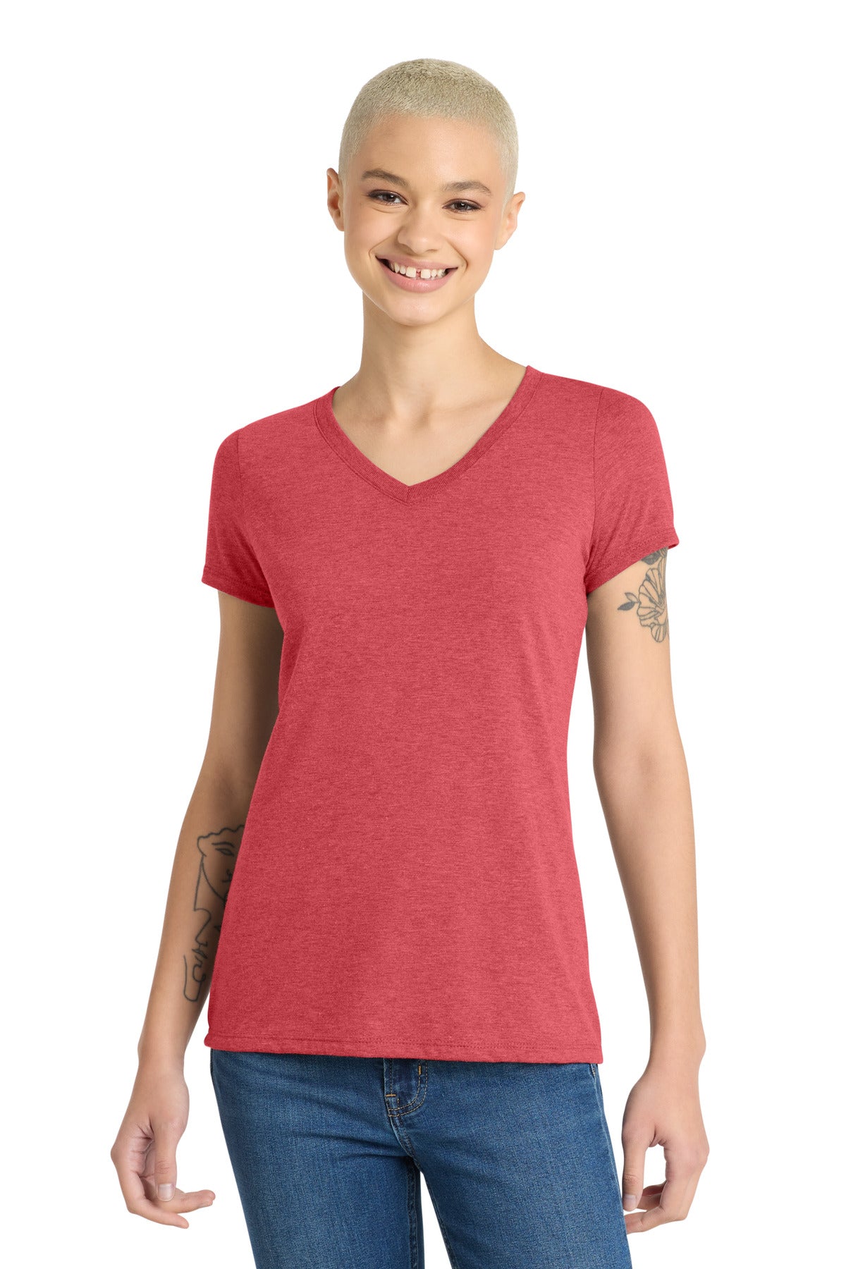 District Women's Perfect Tri V-Neck Tee DM1350L