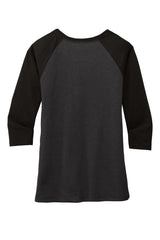 District Women's Perfect Tri 3/4-Sleeve Raglan DM136L