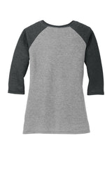 District Women's Perfect Tri 3/4-Sleeve Raglan DM136L