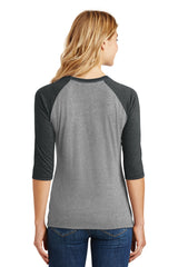 District Women's Perfect Tri 3/4-Sleeve Raglan DM136L