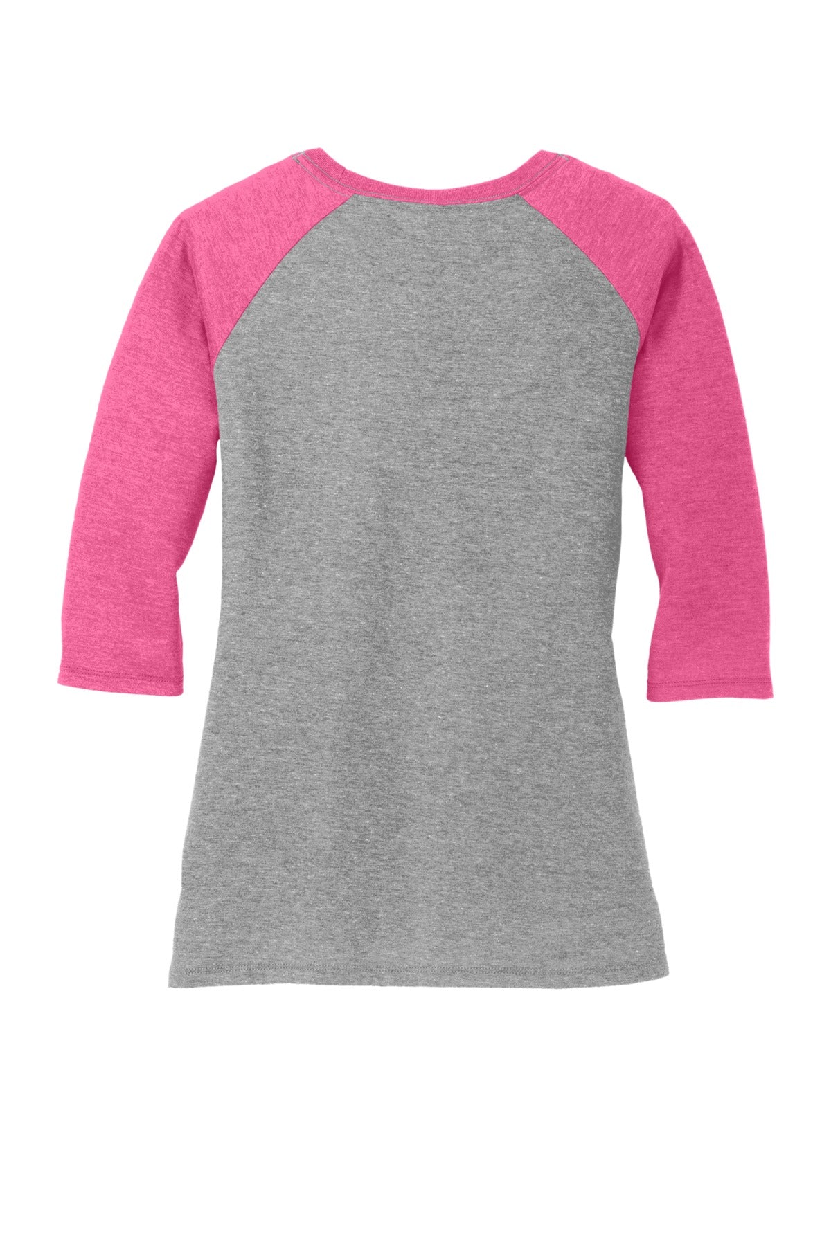 District Women's Perfect Tri 3/4-Sleeve Raglan DM136L