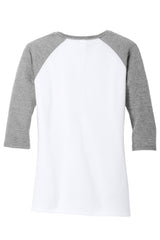 District Women's Perfect Tri 3/4-Sleeve Raglan DM136L