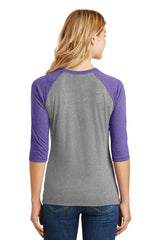 District Women's Perfect Tri 3/4-Sleeve Raglan DM136L