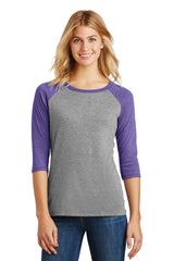 District Women's Perfect Tri 3/4-Sleeve Raglan DM136L