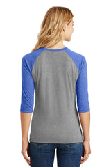 District Women's Perfect Tri 3/4-Sleeve Raglan DM136L