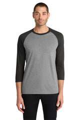 District  Perfect Tri 3/4-Sleeve Raglan. DM136