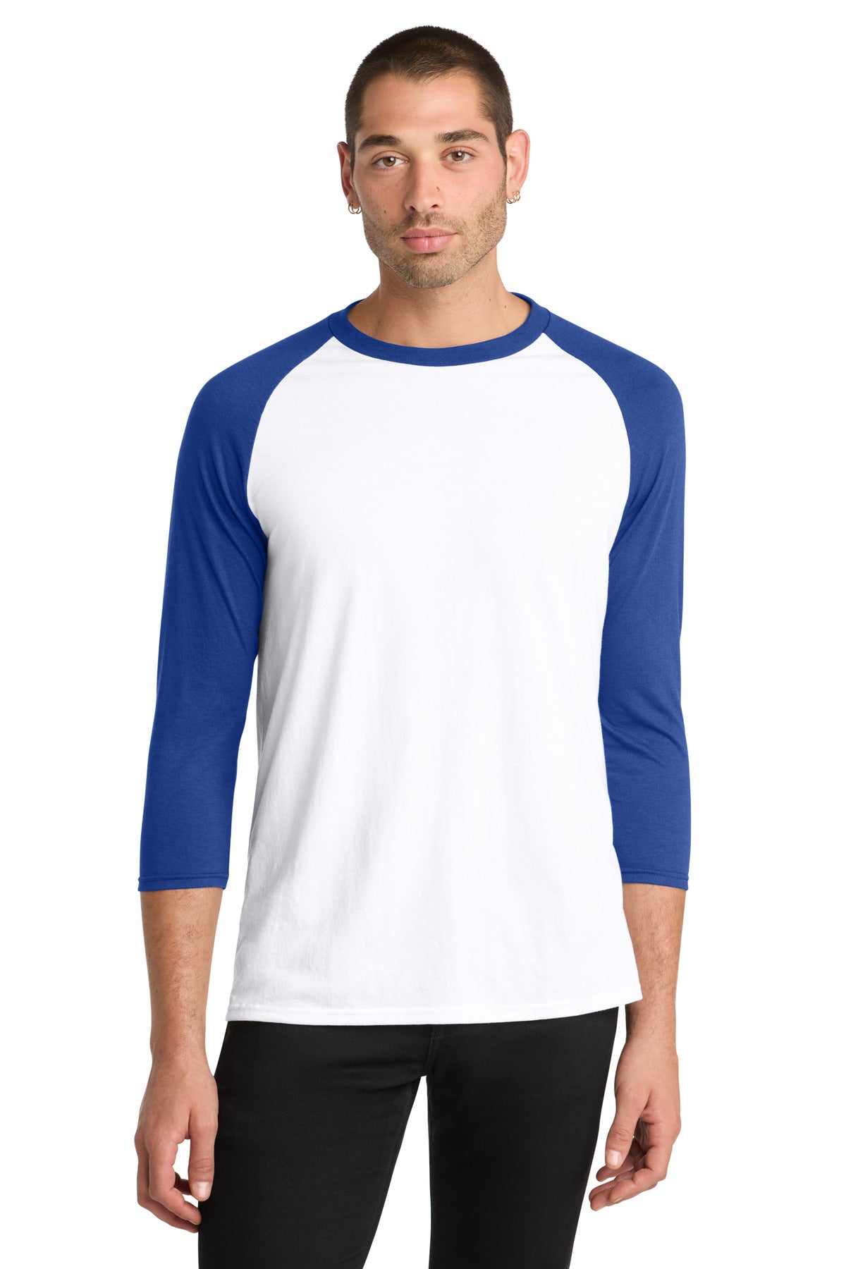 District  Perfect Tri 3/4-Sleeve Raglan. DM136
