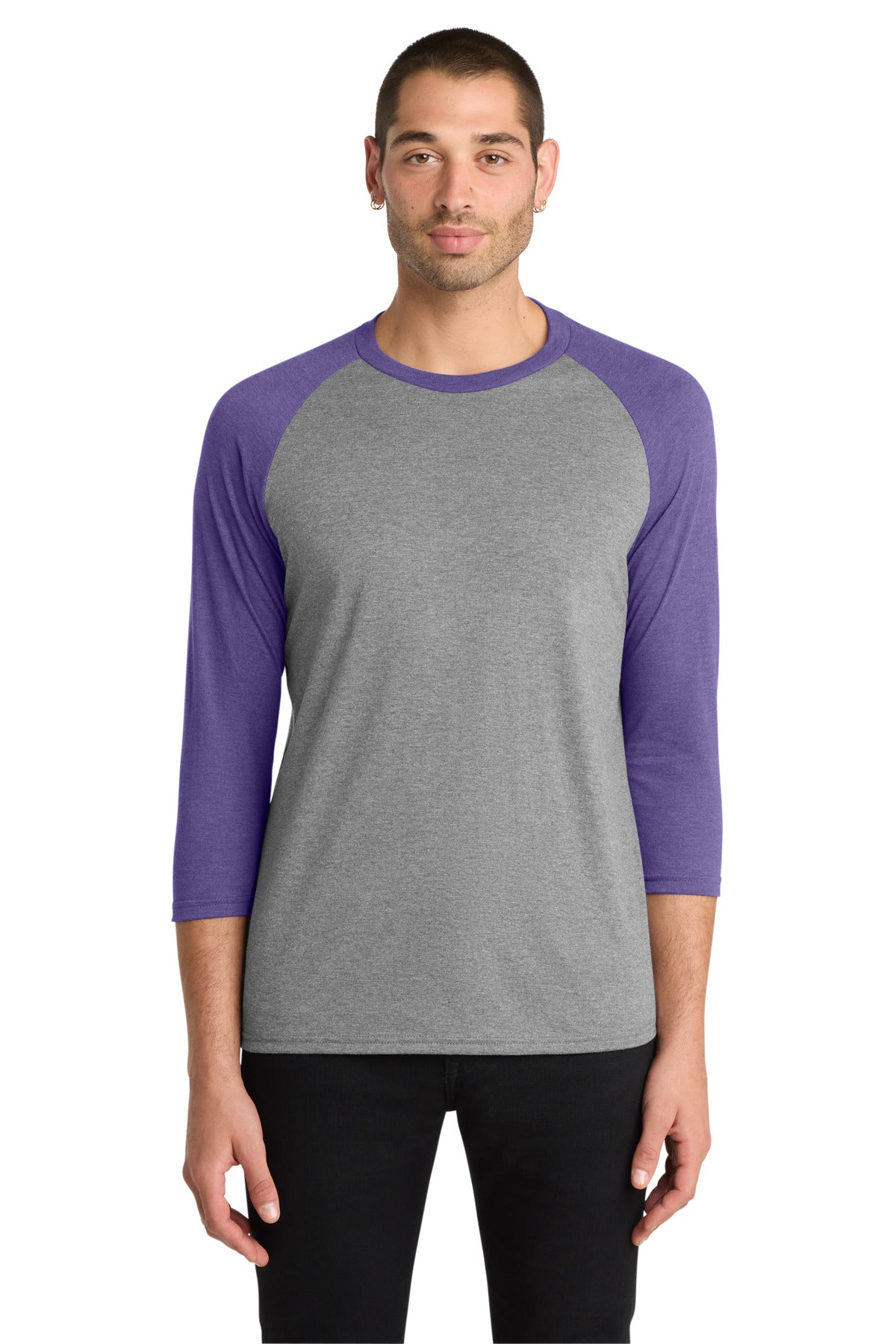 District  Perfect Tri 3/4-Sleeve Raglan. DM136