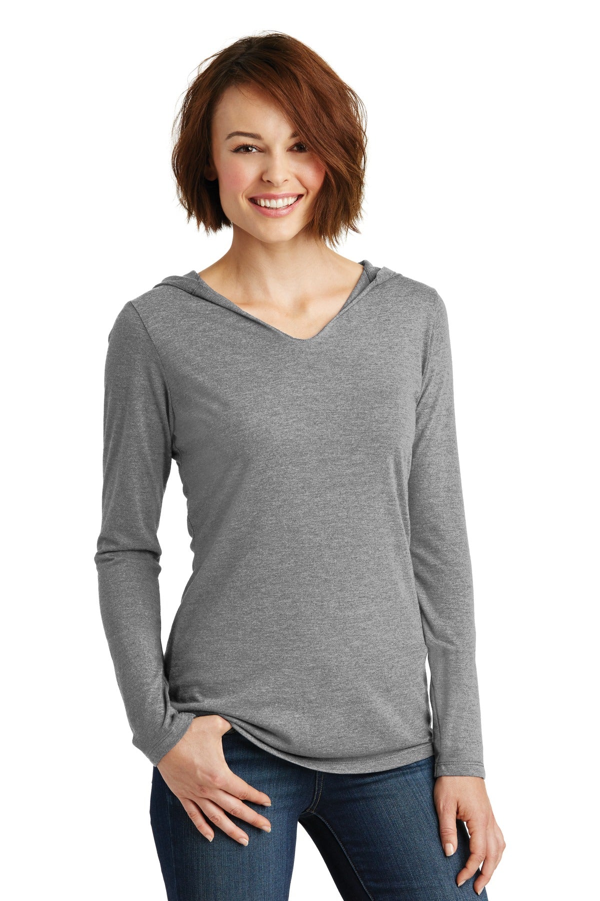 District Women's Perfect Tri Long Sleeve Hoodie DM139L