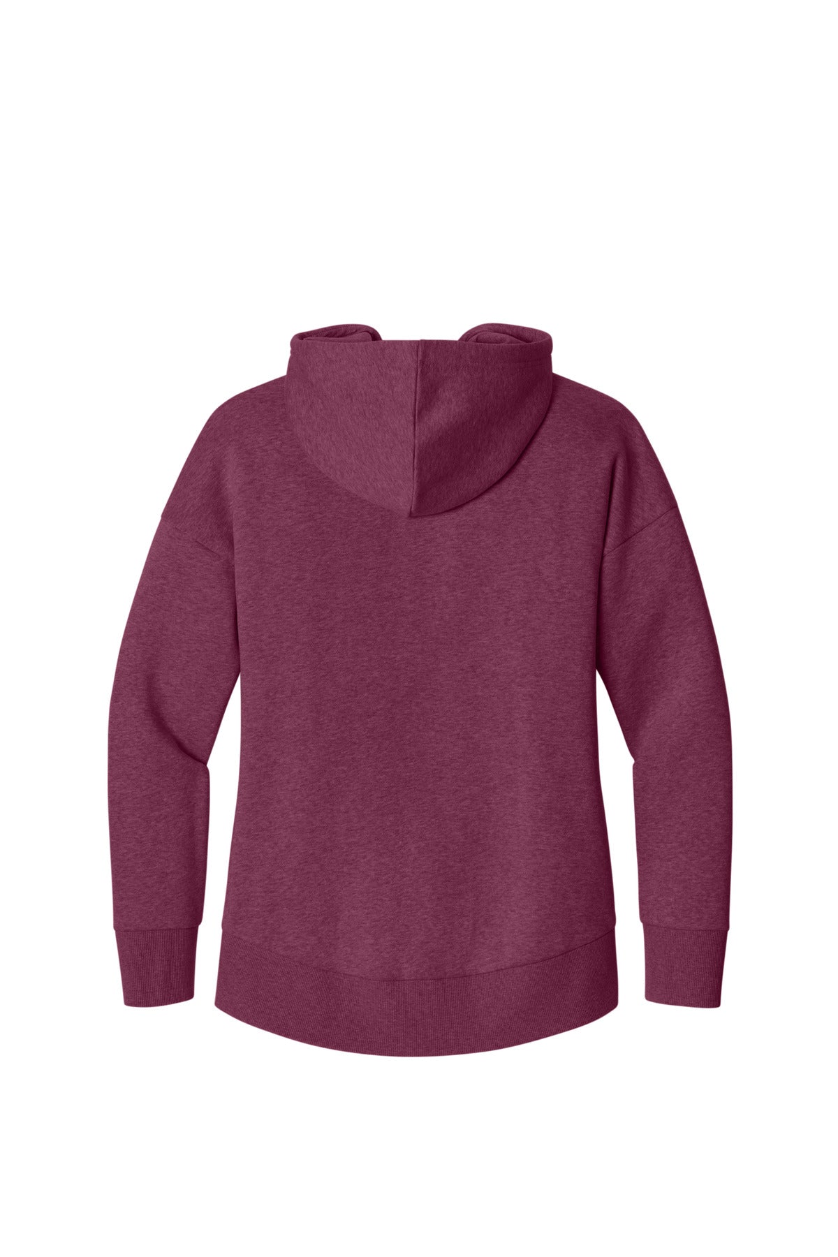 District  Women's Perfect Weight  Fleece Drop Shoulder Full-Zip Hoodie DT1104
