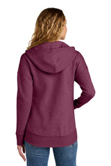 District  Women's Perfect Weight  Fleece Drop Shoulder Full-Zip Hoodie DT1104