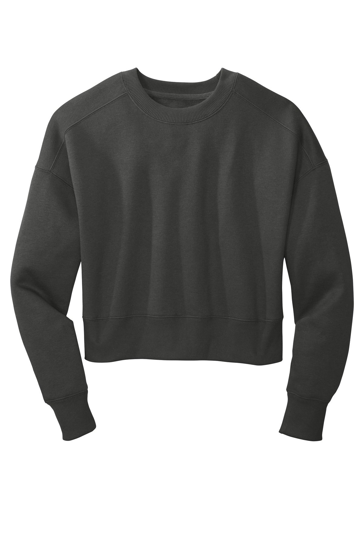 District Women's Perfect Weight  Fleece Cropped Crew DT1105