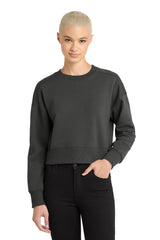 District Women's Perfect Weight  Fleece Cropped Crew DT1105