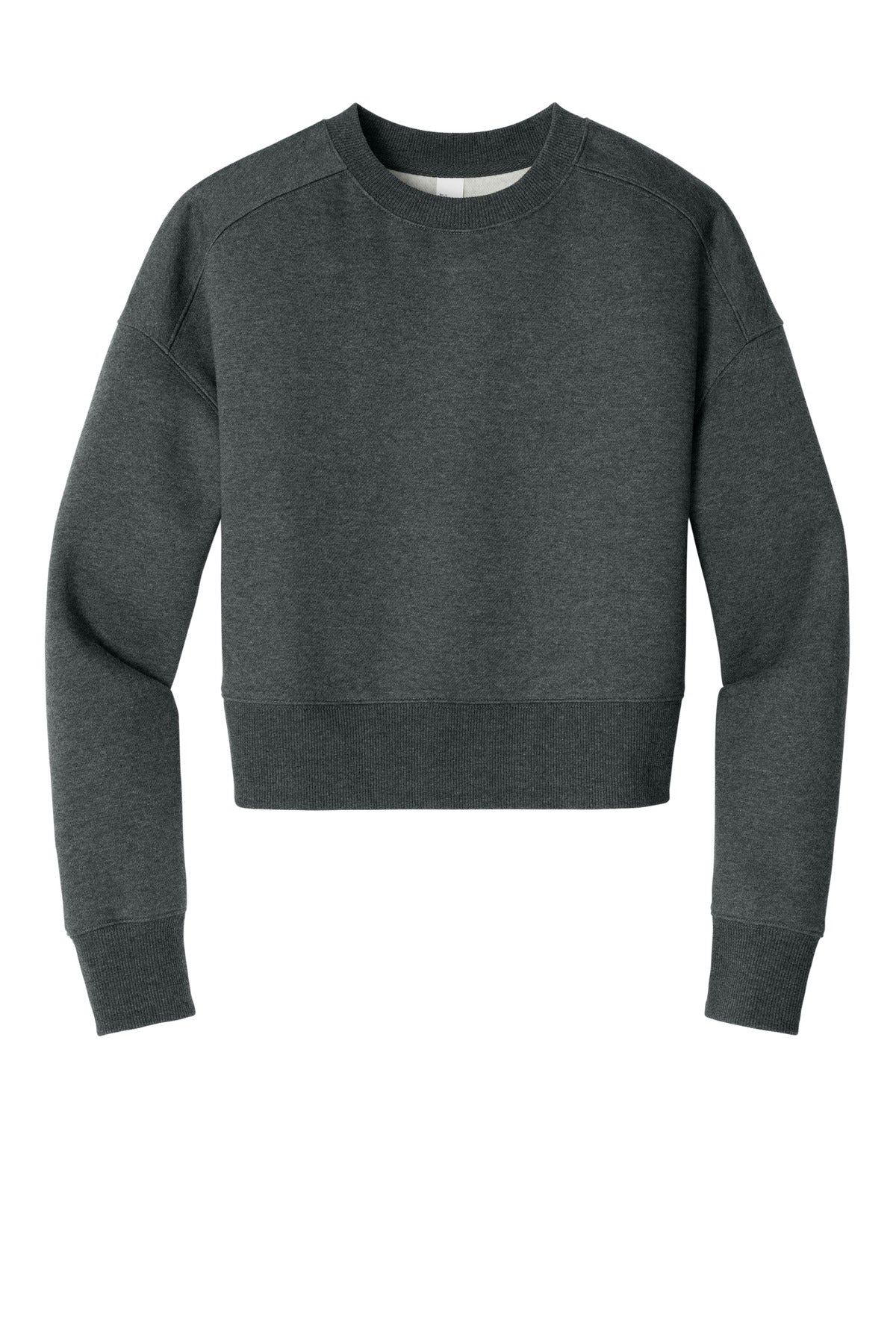 District Women's Perfect Weight  Fleece Cropped Crew DT1105