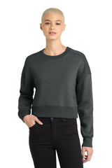District Women's Perfect Weight  Fleece Cropped Crew DT1105
