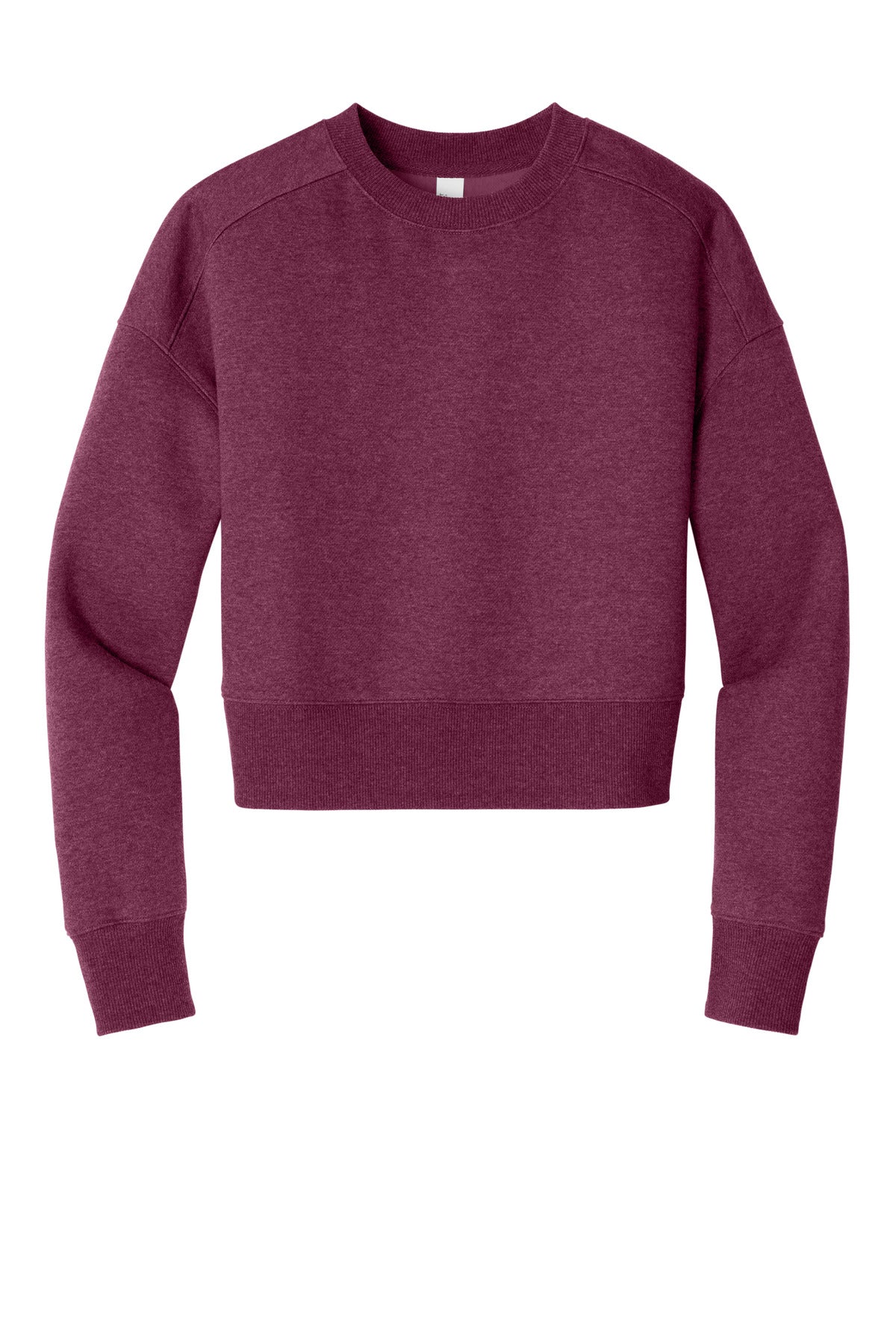 District Women's Perfect Weight  Fleece Cropped Crew DT1105
