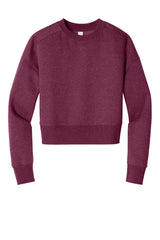 District Women's Perfect Weight  Fleece Cropped Crew DT1105
