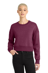District Women's Perfect Weight  Fleece Cropped Crew DT1105