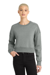 District Women's Perfect Weight  Fleece Cropped Crew DT1105