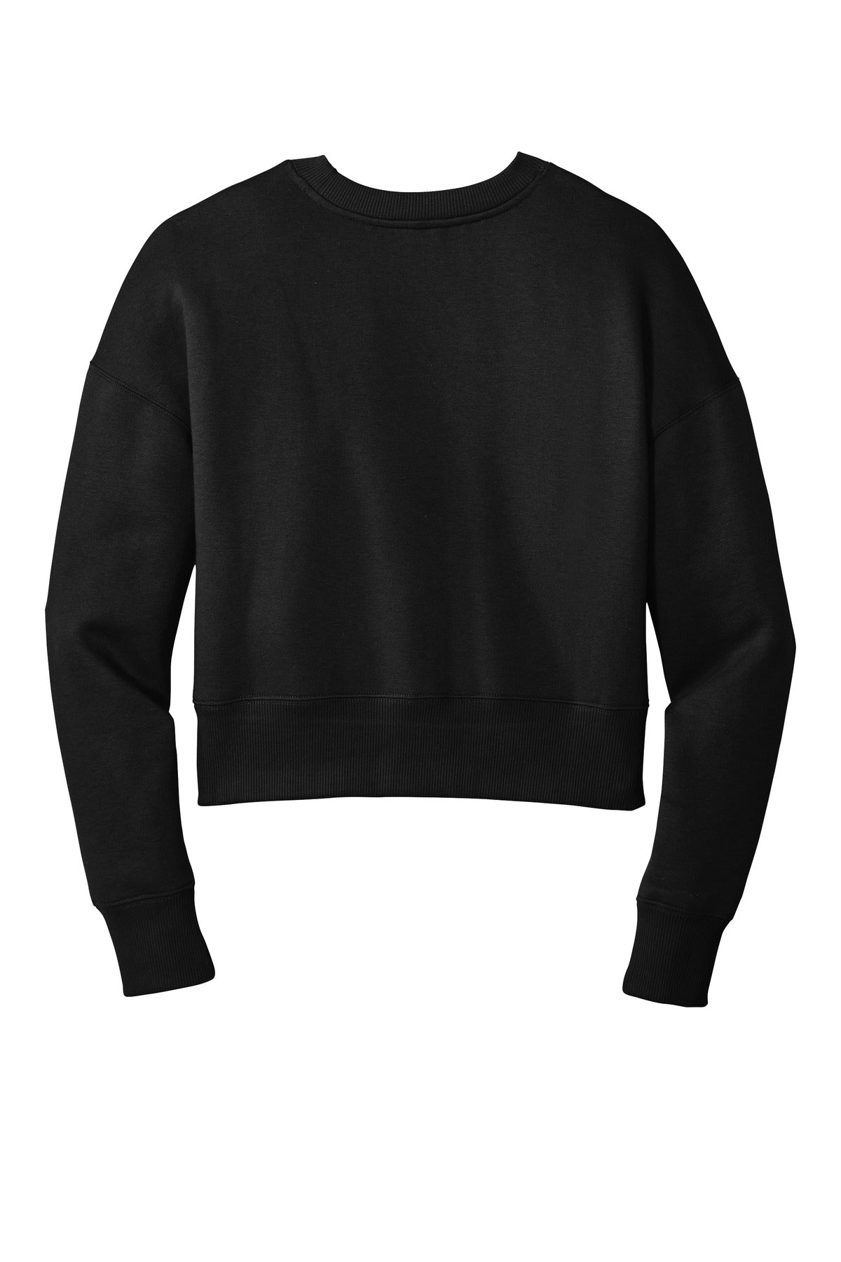 District Women's Perfect Weight  Fleece Cropped Crew DT1105