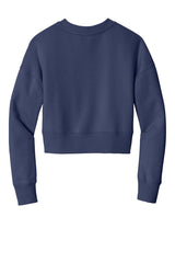 District Women's Perfect Weight  Fleece Cropped Crew DT1105