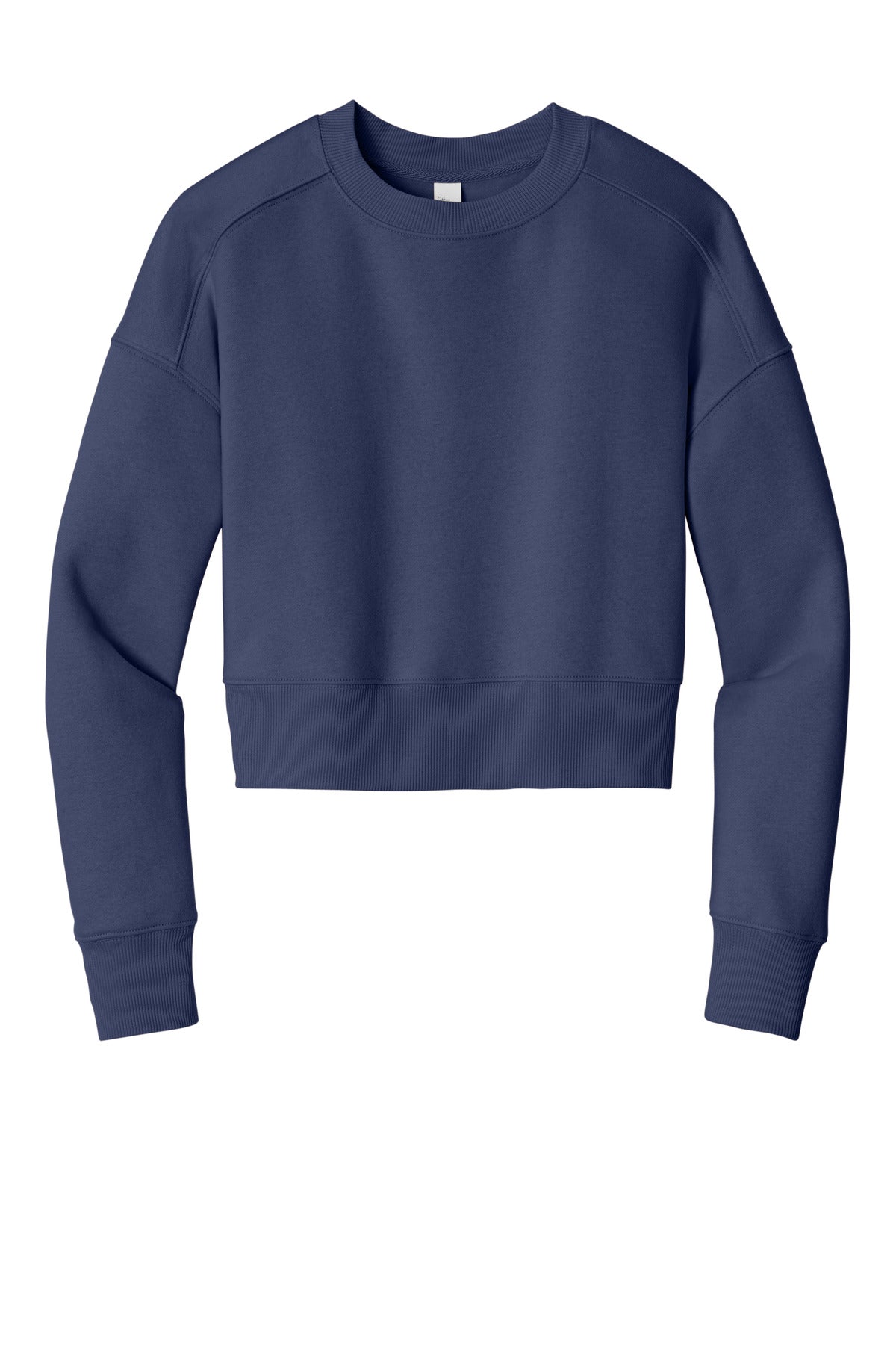 District Women's Perfect Weight  Fleece Cropped Crew DT1105