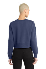 District Women's Perfect Weight  Fleece Cropped Crew DT1105