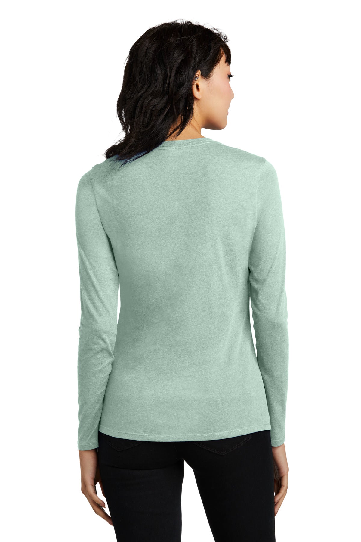 District Women's Perfect Blend CVC Long Sleeve Tee DT110