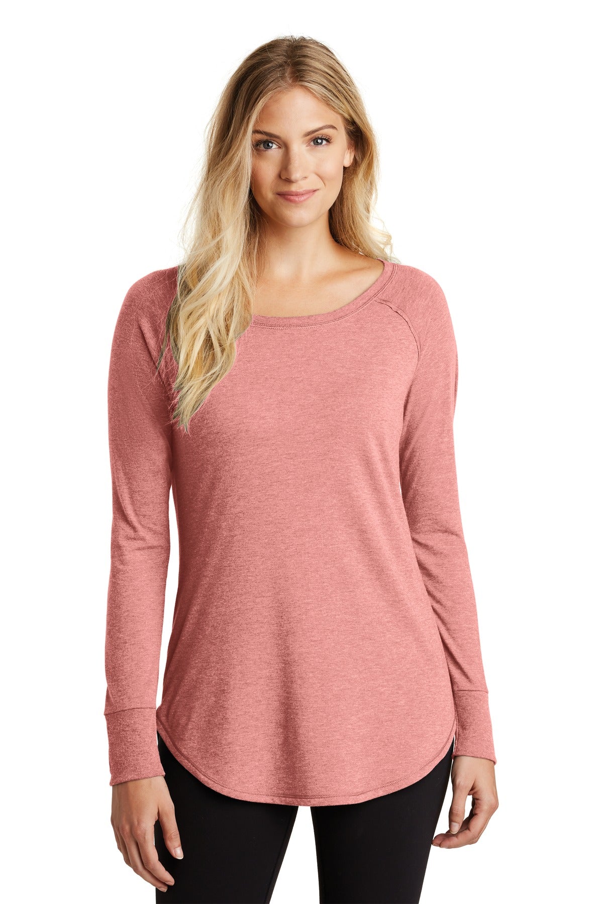 District Women's Perfect Tri  Long Sleeve Tunic Tee DT132L