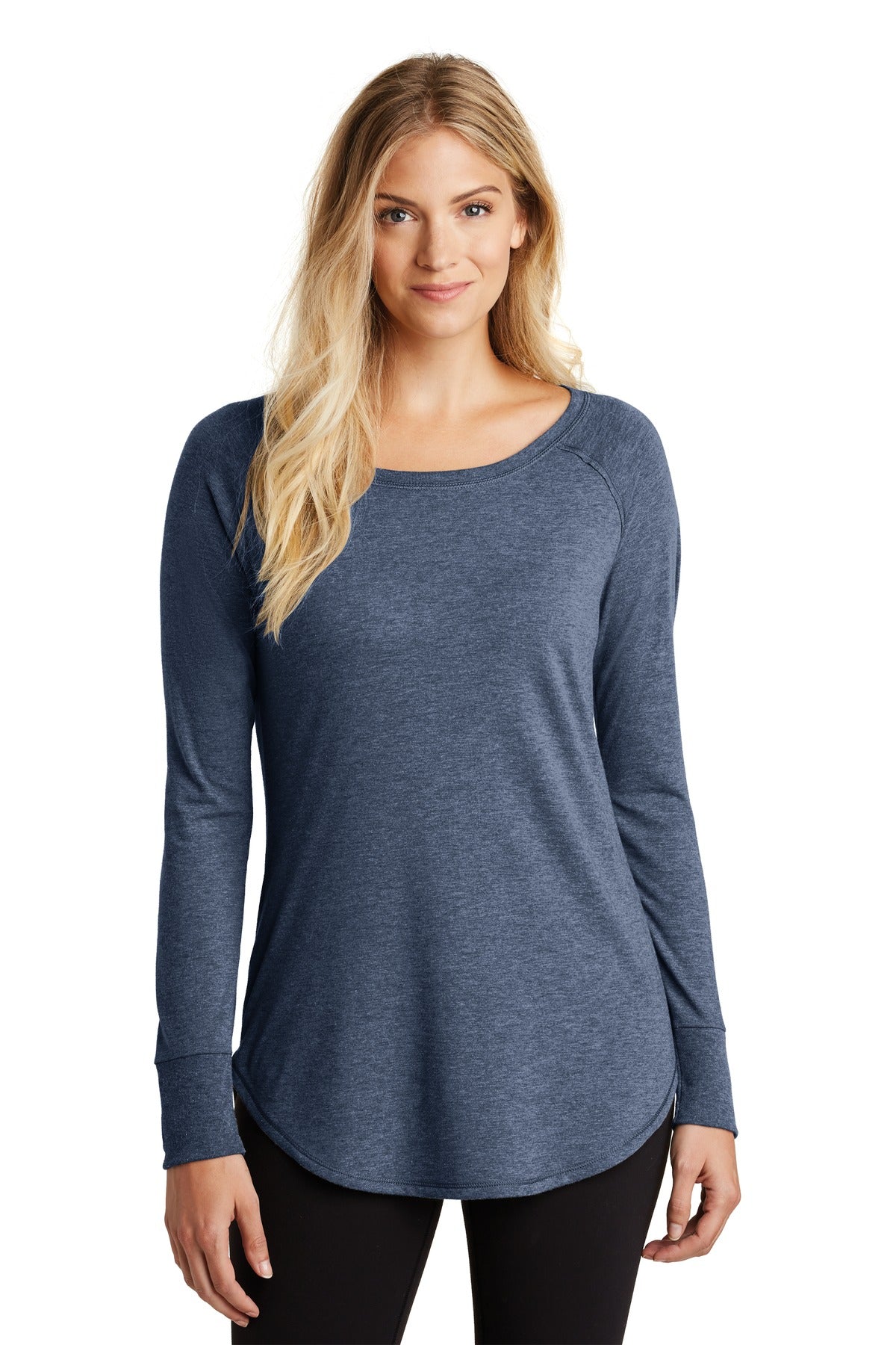 District Women's Perfect Tri  Long Sleeve Tunic Tee DT132L